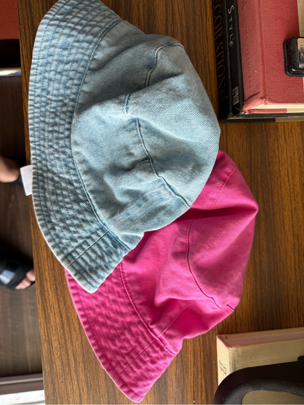 2 GAP Kids Bucket Hat - Pink and Light Blue